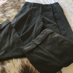 Topshop wool wide leg trousers